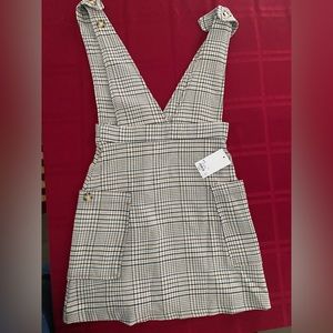 NWT Cute with tights and boots out of office plaid jumper - size 3